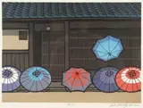 Katsuyuki Nishijima, After the rain, woodcut