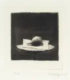Pentti Kaskipuro, Lanttu paperilla, etching on paper