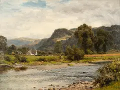 Benjamin Williams Leader, Landscape, oil on canvas