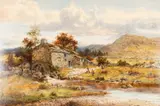 William Henry Mander, Old Mill near Pensar N.Wales, oil on canvas
