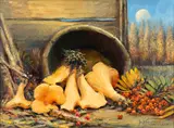 Fritz Jakobsson, An autumnal still life, oil on canvas