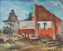 The ruin by Mikko Oinonen, oil on canvas, sold Sep 2026
