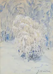 Jonas Heiska, Landscape, watercolour on paper