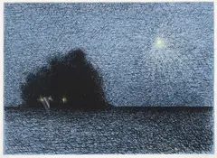 Kimmo Kaivanto, Firework, serigraph on paper