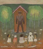 Nikolai Lehto, Guard, oil on board