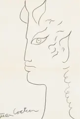 Jean Cocteau, Faun, pencil on paper