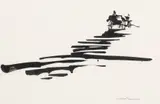 Henrik Tikkanen, The carriage, ink on paper