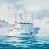 Håkan Sjöström, Akademik Shuleykin, oil on canvas