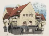 Seppo Polameri, Eira hospital, etching on paper