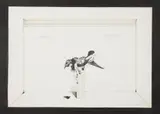 Harri Åberg, The difficult freedom 1, mixed media on paper