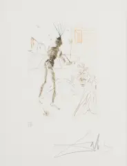 Henrik V/Shakespeare by Salvador Dalí, etching on paper, offered Sep 2026