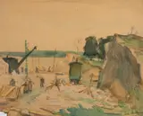 Kosti Meriläinen, Helsinki, watercolour on paper