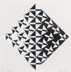 Matti Kujasalo, Composition, serigraph on paper