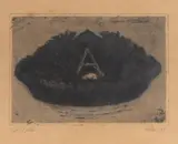 Outi Heiskanen, Anarkisti nukkuu, etching on paper