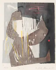 Erkki Hervo, Composition, woodcut