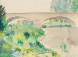 Alice Kaira, Bridge, watercolour