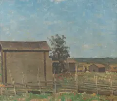 Väinö Kamppuri, Landscape, oil