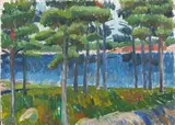 Sulho Sipilä, Shore view, oil