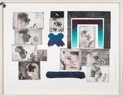 George Donald, Sign structure: sequence  3/3, mixed media on paper