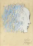 Kimmo Kaivanto, Head of Kirsi, serigraph