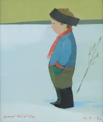 Pentti Koivikko, A boy, oil