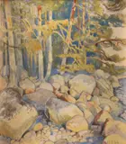 Helmi Biese, landscape, watercolour