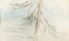 Aimo Kanerva, Tree, watercolour
