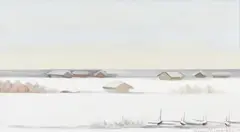 Tuomas Nelimarkka, Landscape, oil on canvas