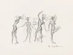Untitled by Eila Hiltunen, lithograph, sold Aug 2026