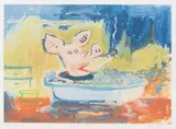 Jussi ”Juba” Tuomola, Rahakylpy, serigraph on paper