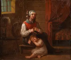 Robert Wilhelm Ekman, Mother and child, oil
