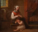 Robert Wilhelm Ekman, Mother and child, oil