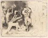 Pablo Picasso, La danse des faunes, lithograph