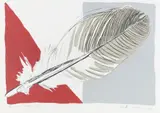Kuutti Lavonen, Feather, serigraph on paper
