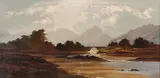 Charles Leslie, Pass of Aber-Glaslyn, oil on canvas