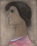 Nikolai Lehto, Woman, oil on board