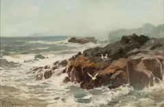 Robert Anderson, Sea landscape, oil