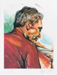 Charlie by Ronnie Wood, graphics on paper, sold Aug 2026