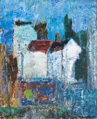 Tove Jansson, City view, oil