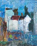 Tove Jansson, City view, oil