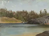 Fanny Churberg, An Archipelago landscape, oil