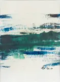 Pentti Tulla, Green landscape, watercolour