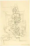 Alberto Giacometti, Table à la suspension (Stampa)