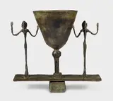 Alberto Giacometti, Lampe avec deux figures [Lampe coupe aux deux figures]