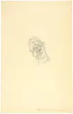Alberto Giacometti, Jean Genet, 1954, Pencil drawing, reworked with eraser, on strong cream-coloured wove paper