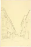 Alberto Giacometti, Rue Didot, 1959, Pencil drawing on wove paper