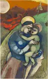 Marc Chagall, Vierge à l'enfant ou Madone à l'enfant, 1911, Gouache on laid paper