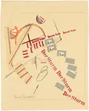Kurt Schwitters, Ohne Titel (Der Sturm) (recto) - Ohne Titel (Berlin-Friedenau) (verso), 1919, Lower left signed by the artist in pencil 'Kurt Schwitters'