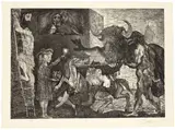 Pablo Picasso, La Minotauromachie, Paris, 25 March 1935, Line etching, copper engraving, reworked with the scraper, on Montval laid paper with watermark
