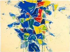 Sam Francis, Untitled, 1958, Watercolour on Arches wove paper with watermark